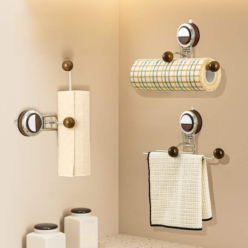Suction-Cup Towel and Tissue Holder