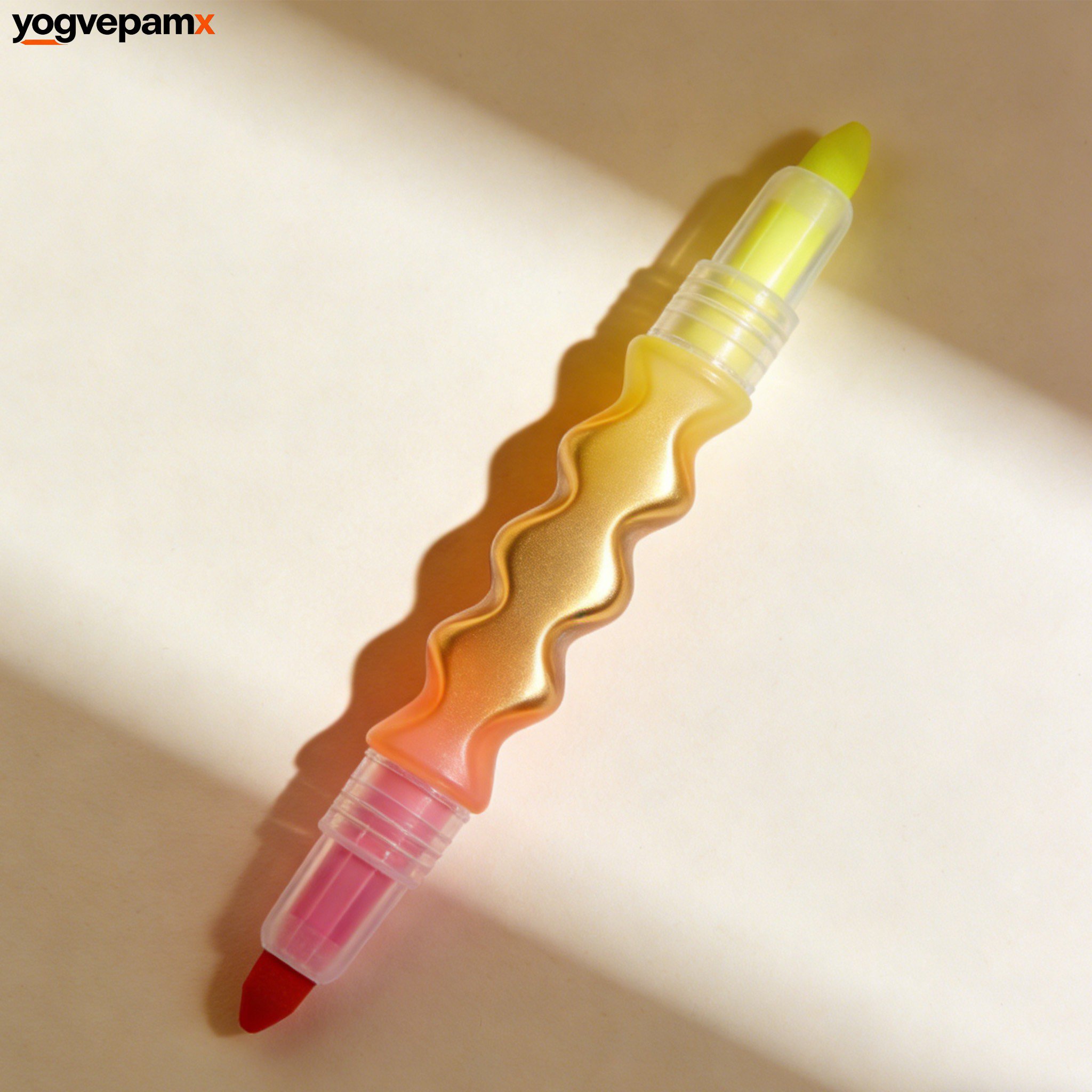 ปากกาไฮไลท์สองด้าน (แพ็คละ 10 ด้าม)