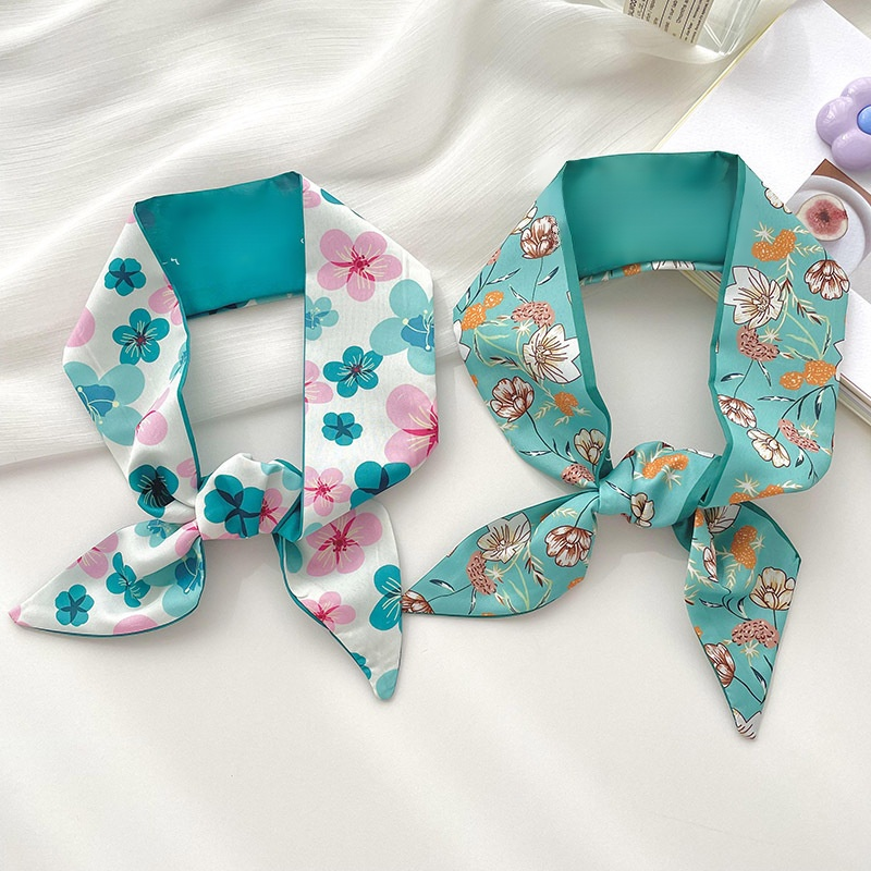 ผ้าพันคอไหมพิมพ์ลาย