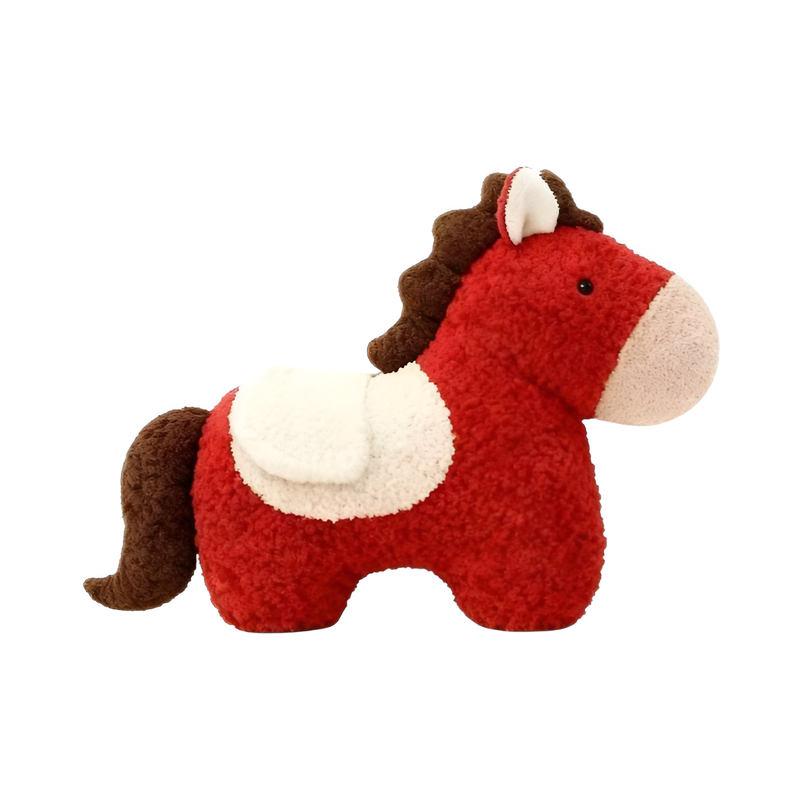 Little Red Horse Decorative Pillow