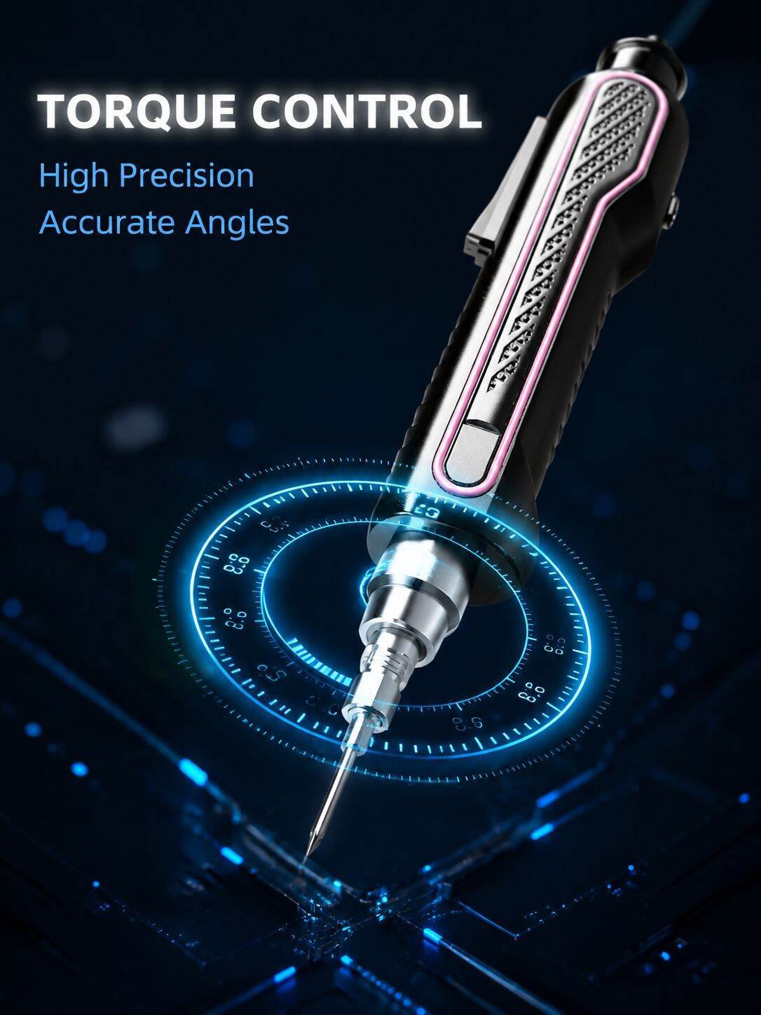 Aierte DC15W High-Precision Servo Screwdriver with Electronic Angle and Torque Adjustment