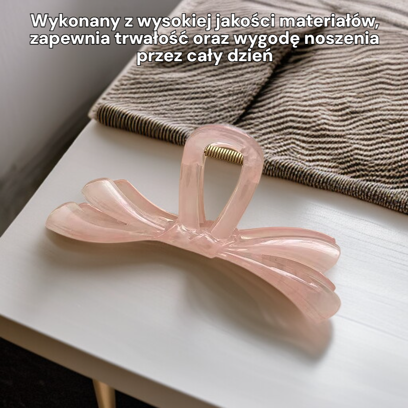 Dziewczęcy klips w kształcie kokardki