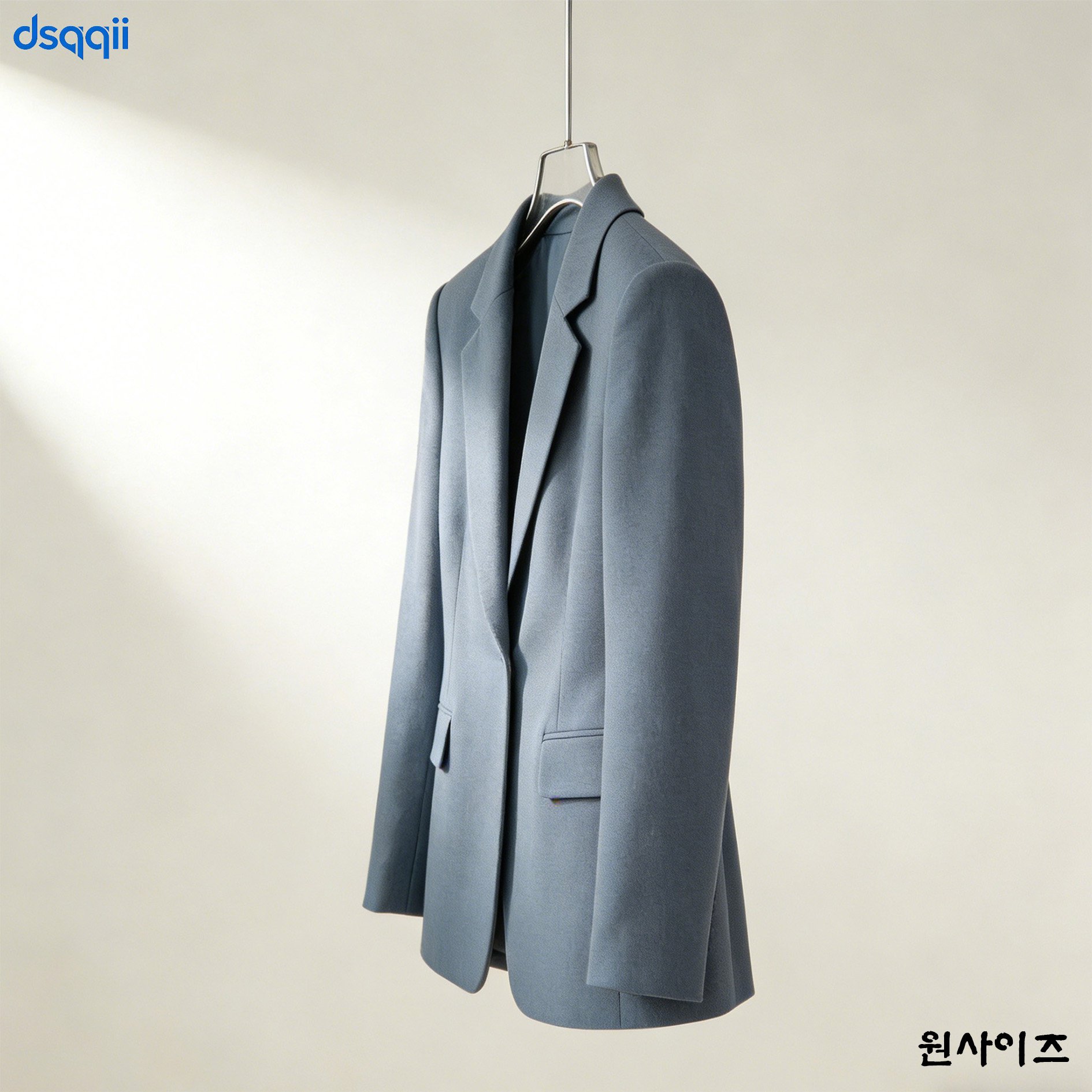 남성 비즈니스룩 정장 재킷 착용 이미지