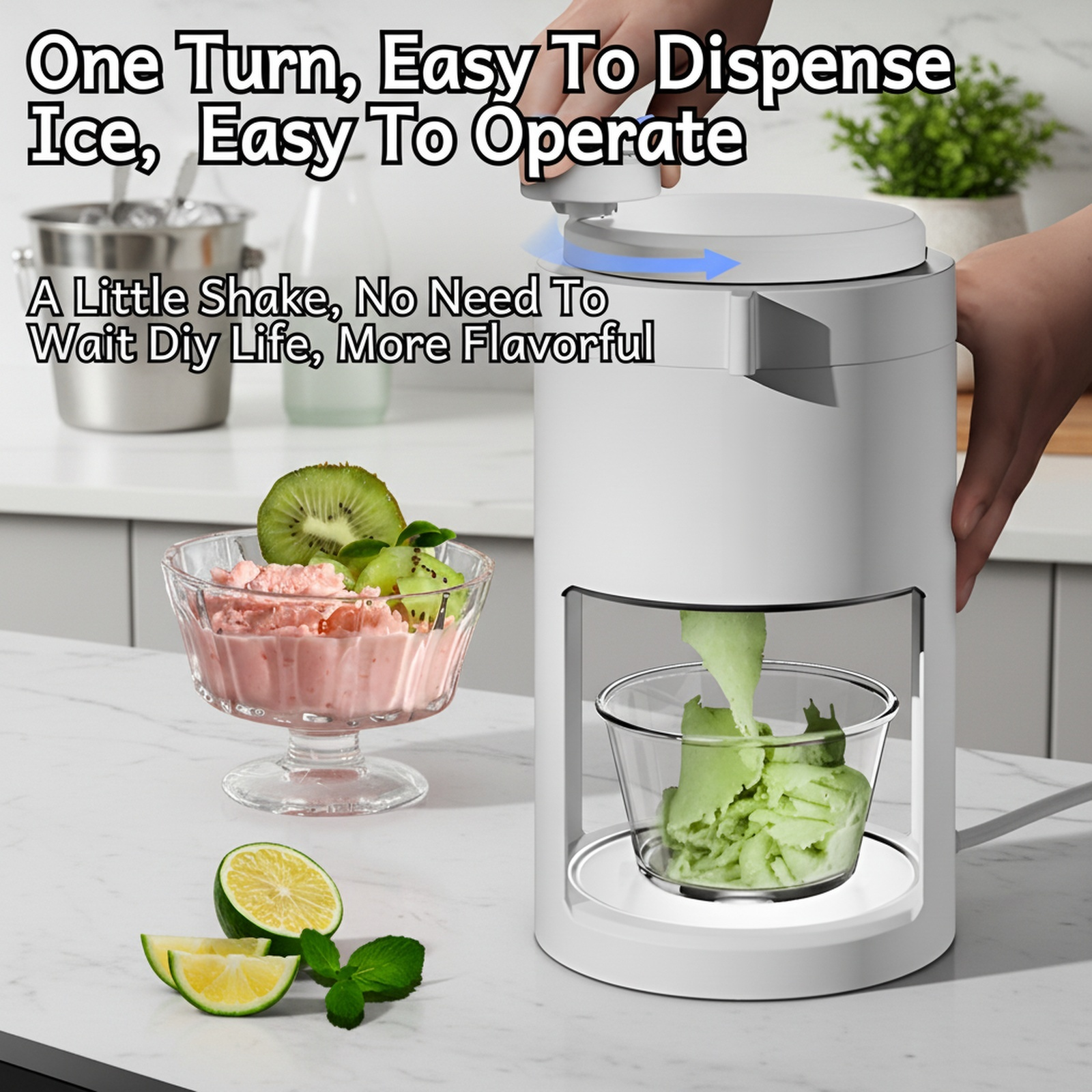 Compact ice maker suitable for outdoor use