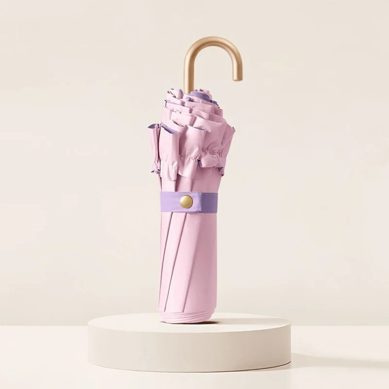 레이스 삼단 접이식 우산
