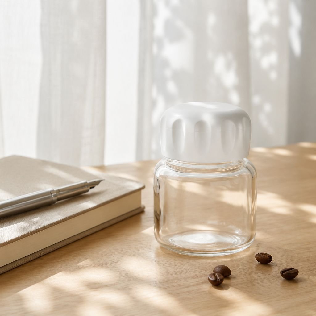 Tasse en verre borosilicate portable et shaker