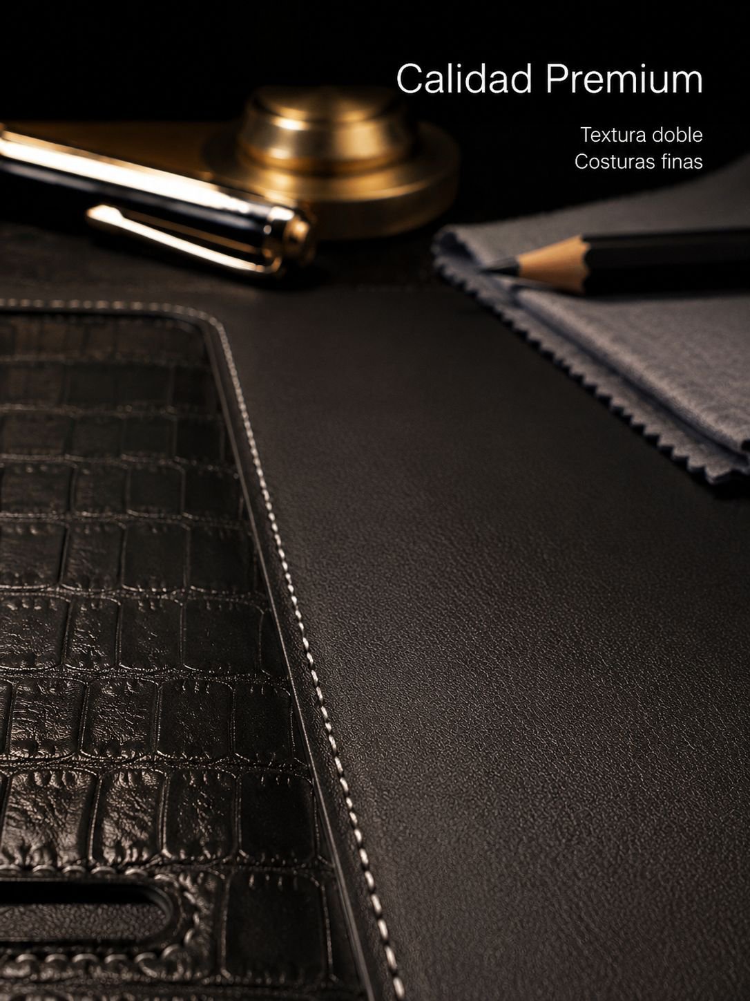  Cargador inalámbrico magnético para teléfonos  auriculares, relojes  mousepad de cuero