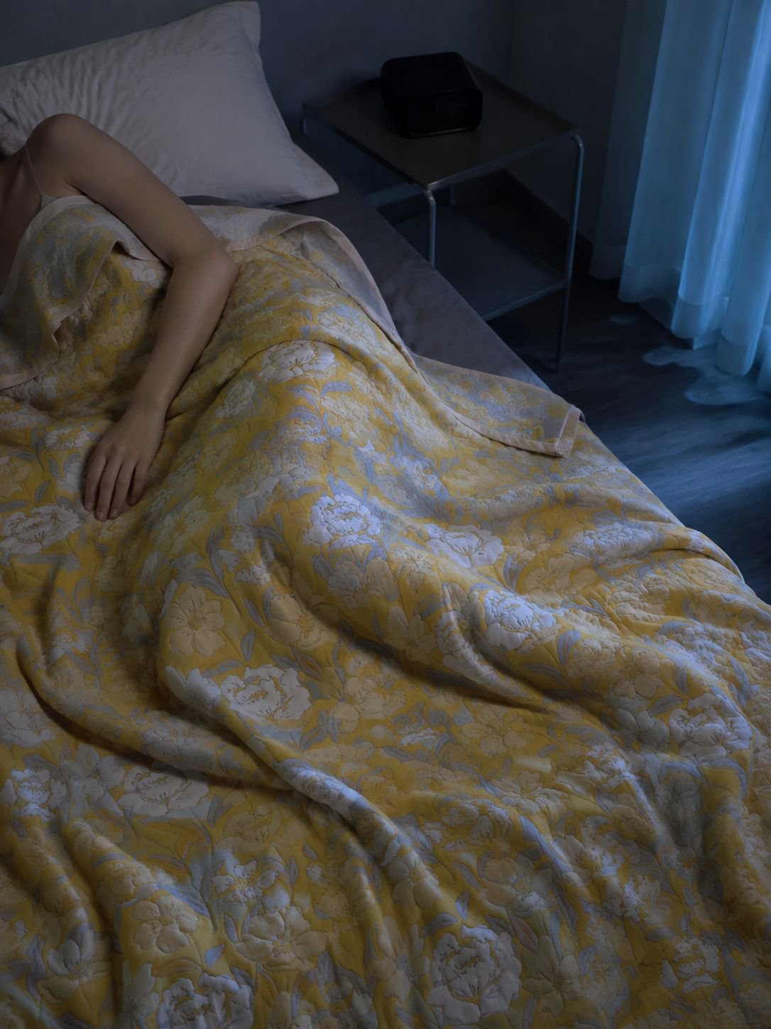 Luxury class A cotton blanket for office and travel