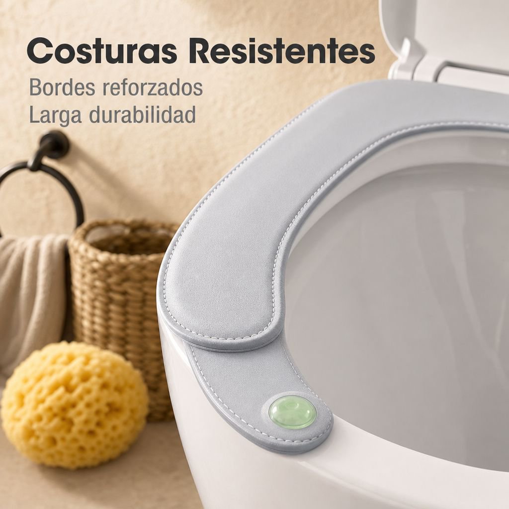 Funda de inodoro de alta gama para otoño e invierno, impermeable y calefactable para el hogar