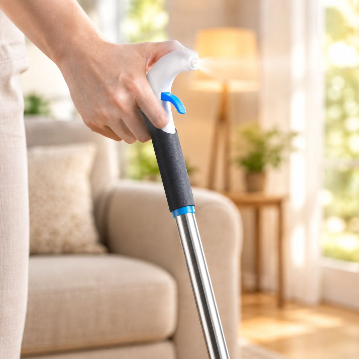 Hands-Free Spray Microfiber Mop for Home Floor Cleaning, Customizable Logo