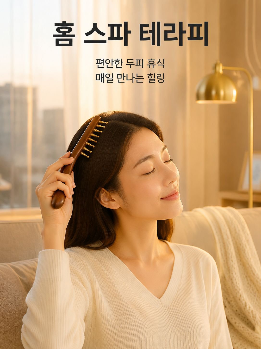 경락 마사지 브러쉬 빗