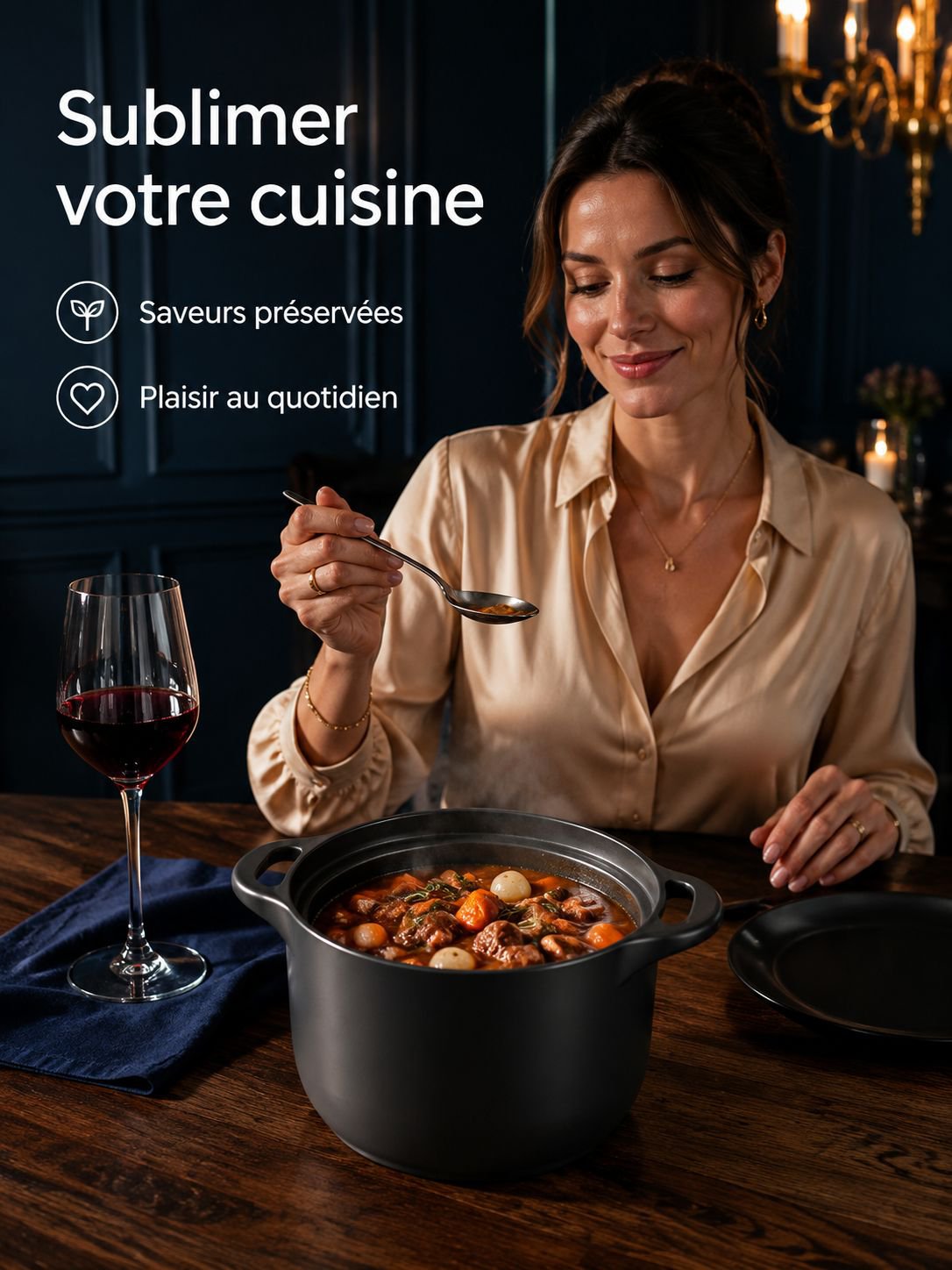 Casserole en terre cuite résistante à la haute température et à la cuisson à sec