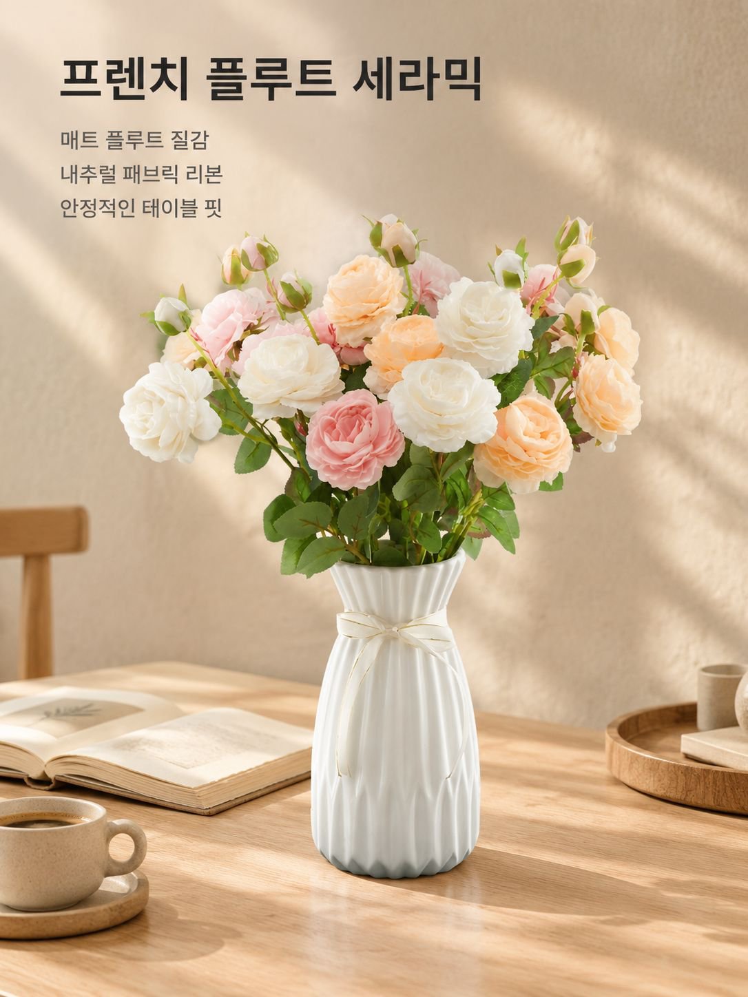 인조 장미꽃 장식