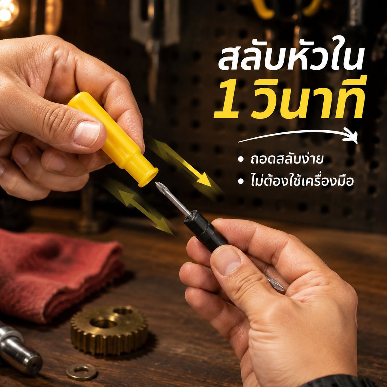 ไขควงสองหัว (หัวแบน/หัวแฉก)