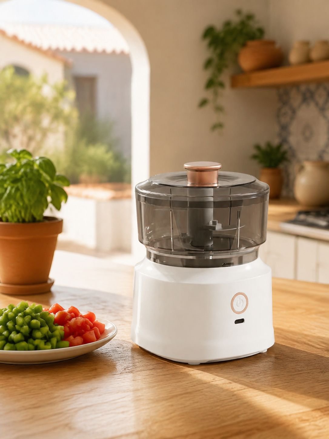 Procesador de alimentos eléctrico inalámbrico multifuncional de marca importada (modelo caliente)