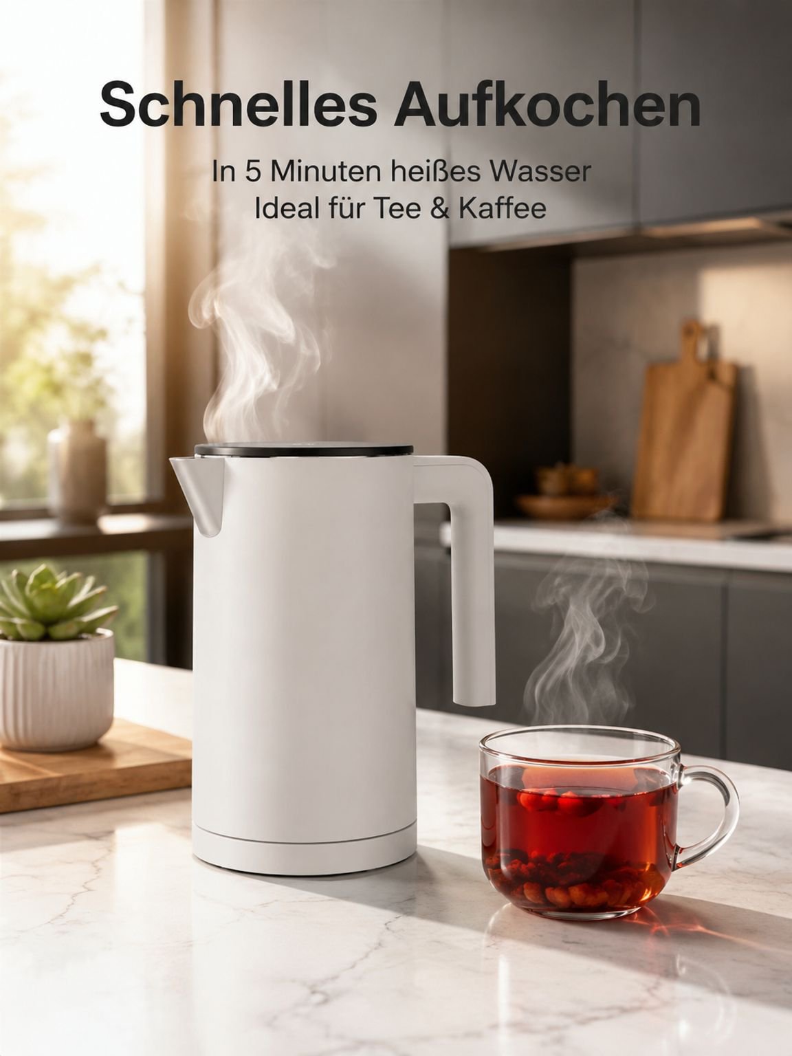 Tragbarer elektrischer Wasserkocher