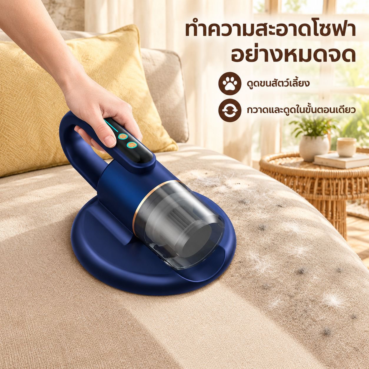 เครื่องดูดฝุ่นขนาดเล็กกำลังแรงสำหรับกำจัดไรฝุ่น