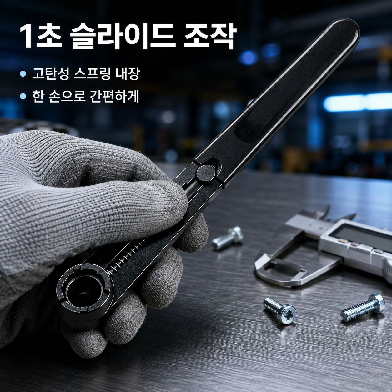 앵글 그라인더 압착 전용 두꺼운 미끄럼방지 육각 소켓 분해 렌치 압판 증정