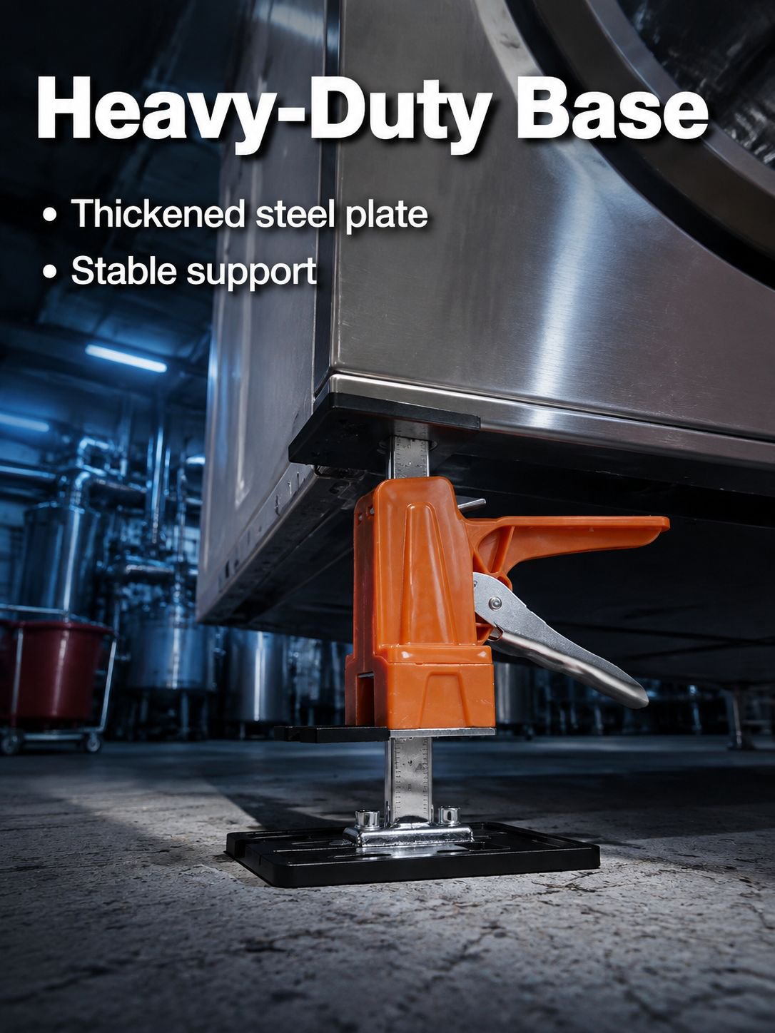 Close-up view of durable mini jack tool components