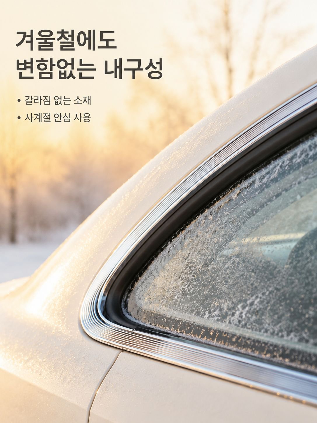 공용 크롬 몰딩으로 차량 꾸미기