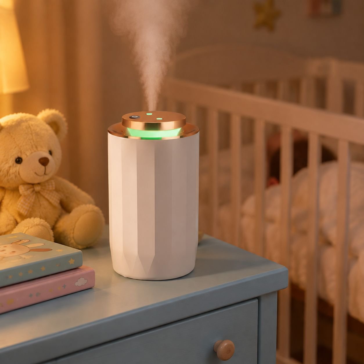 Multifunctional Locomotive-style Humidifier with Aroma Diffuser and Air Purifier