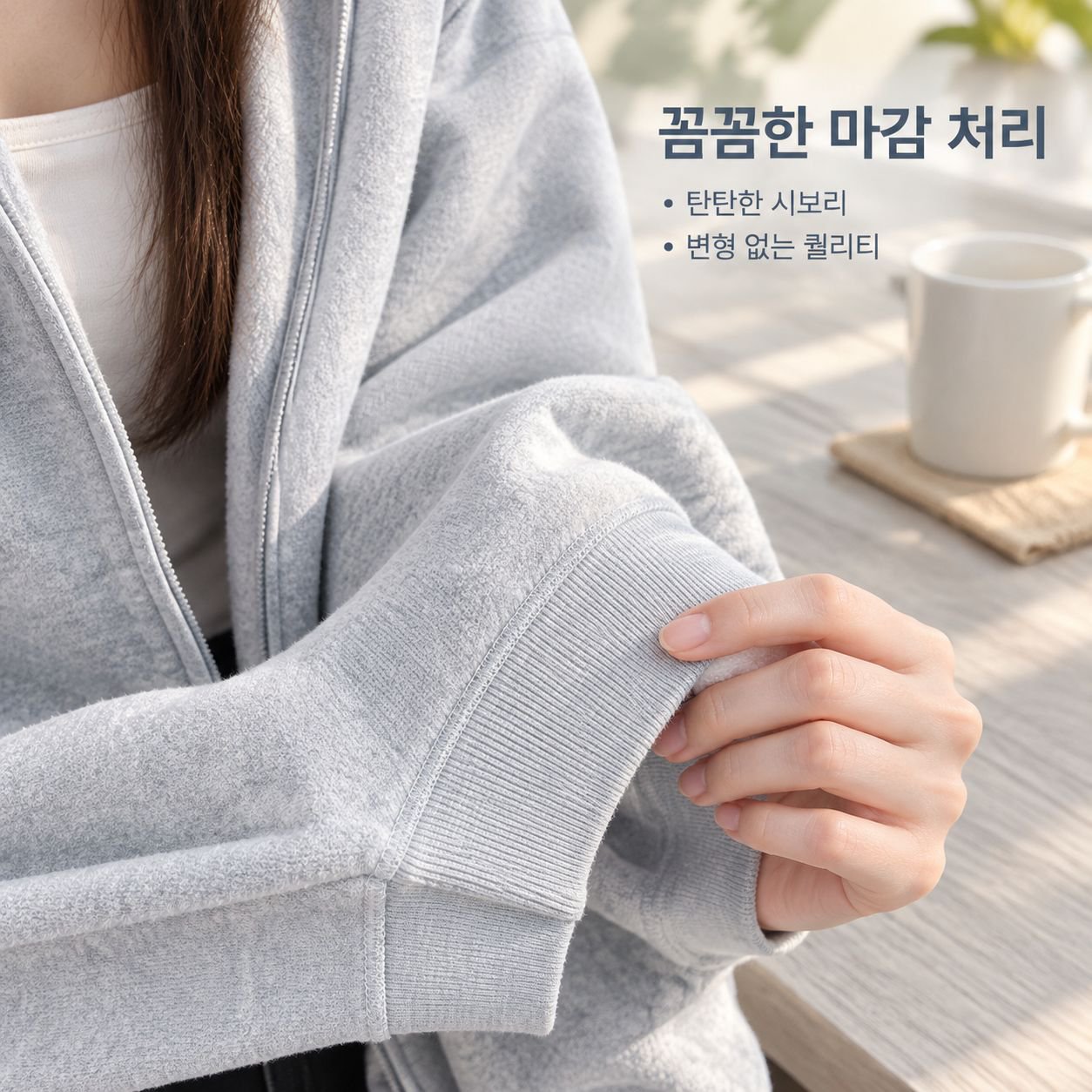 초가을용 여성 루즈핏 캐주얼 후드 재킷