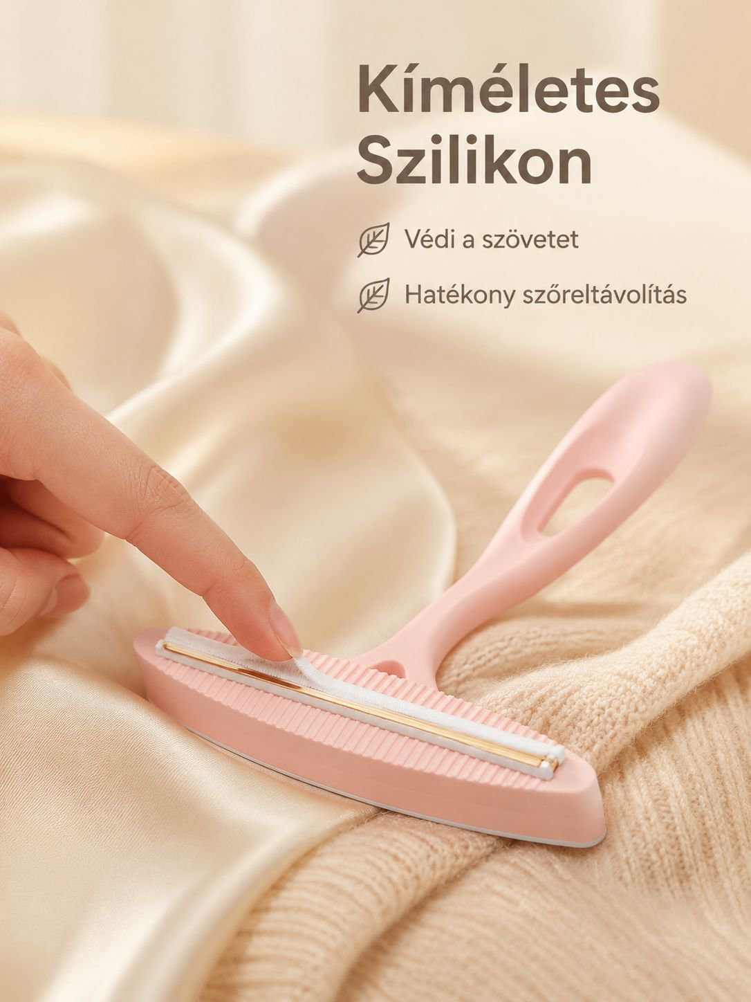 Szösztisztító eszköz közelről