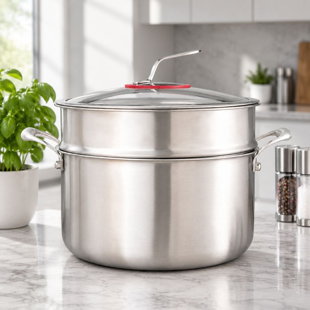 Triple Stock Pot aus Edelstahl Verdickt und langlebig