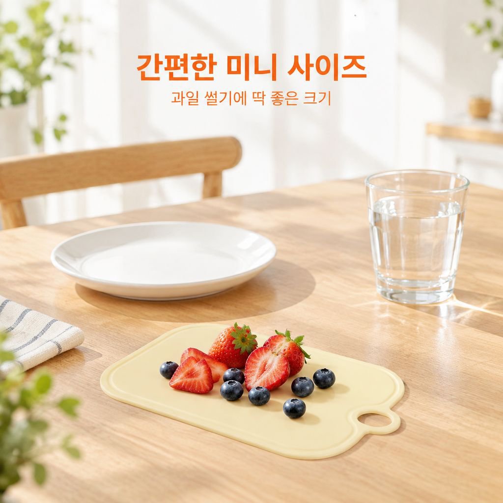 주방 도마 가정용 양면 미끄럼 방지 곰팡이 방지 과일 도마 아기용 전용 도마 항균