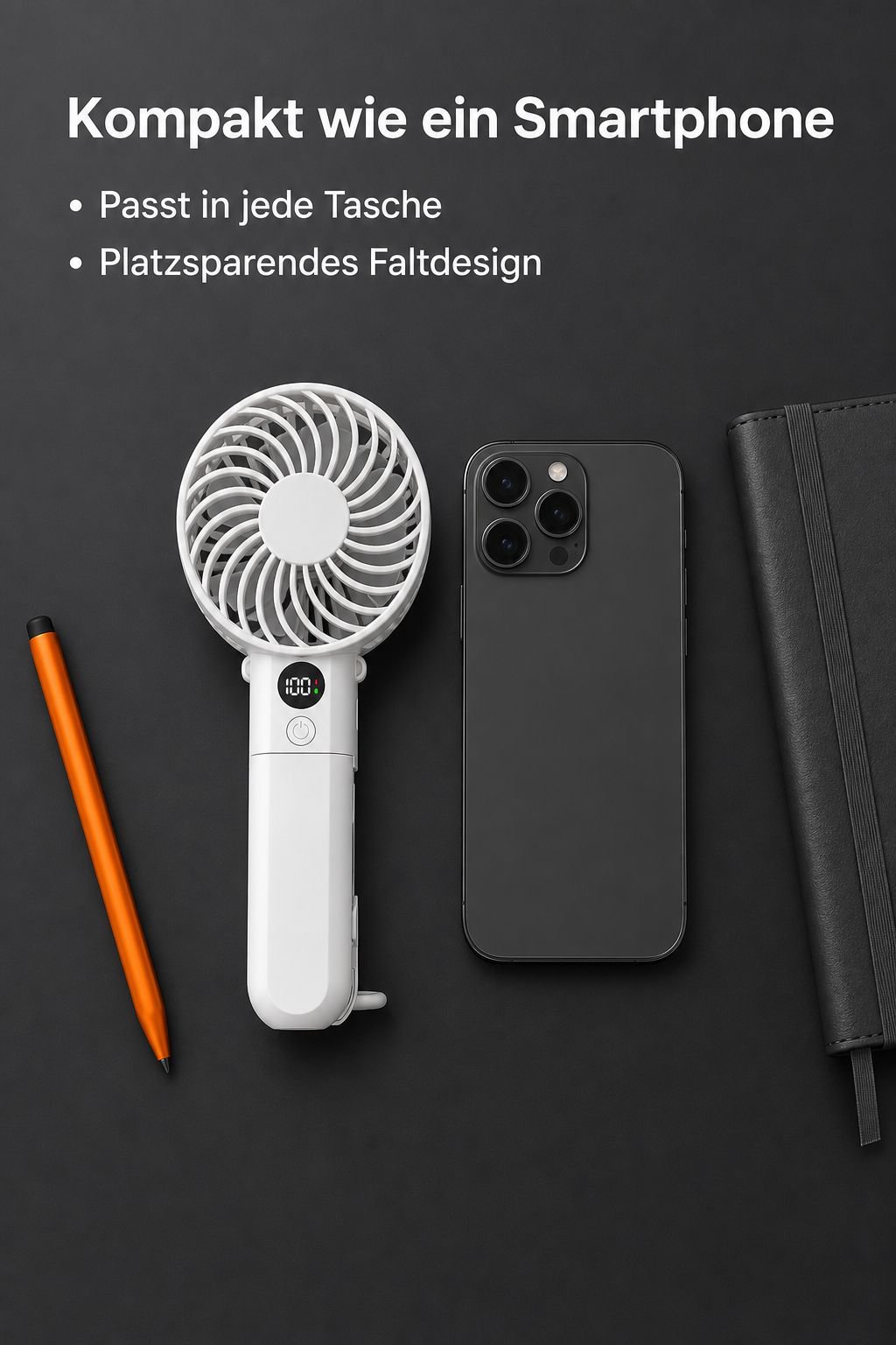 Persönlicher Ventilator für heiße Sommertage