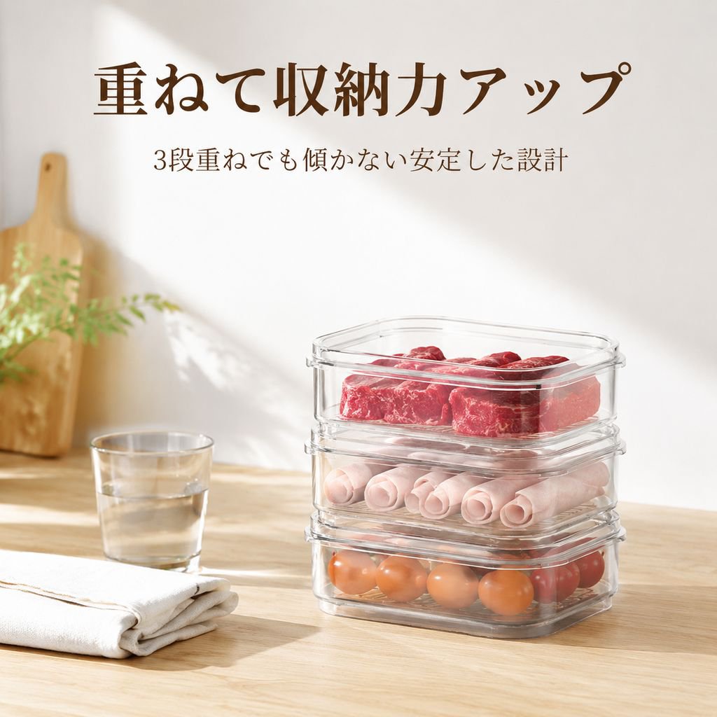 食品グレードの冷蔵庫用保存容器、蓋付き冷凍庫用容器、食品、餃子、野菜、その他の食品用の密閉容器。