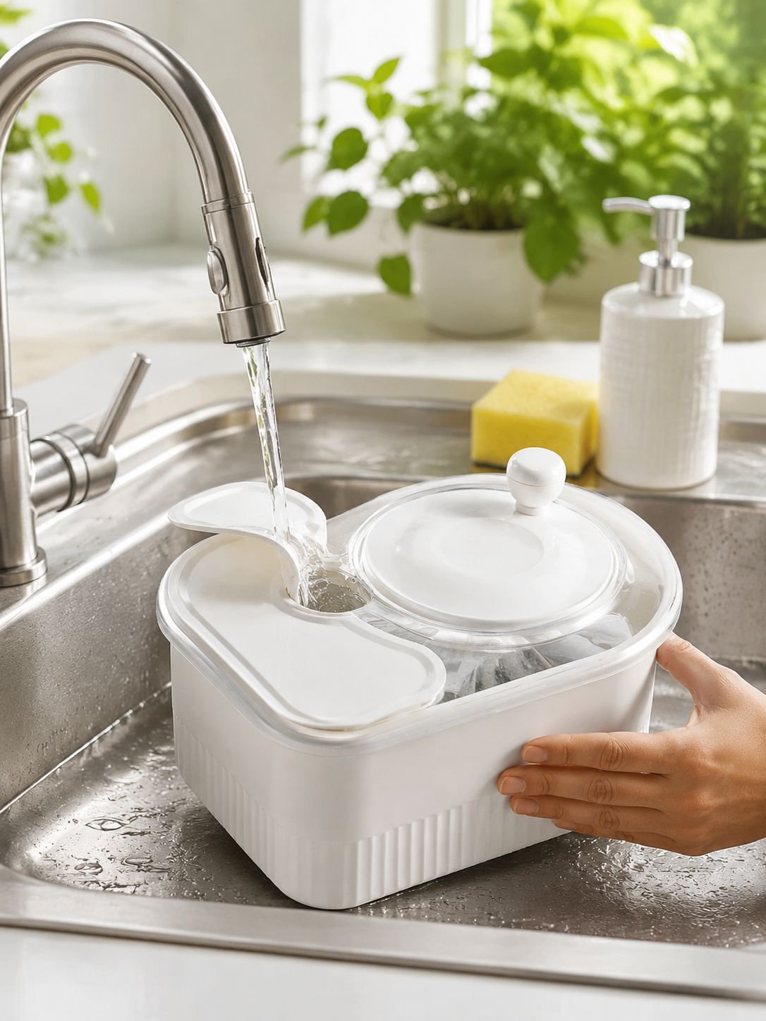 Utensilio de cocina para limpieza profunda de frutas y verduras