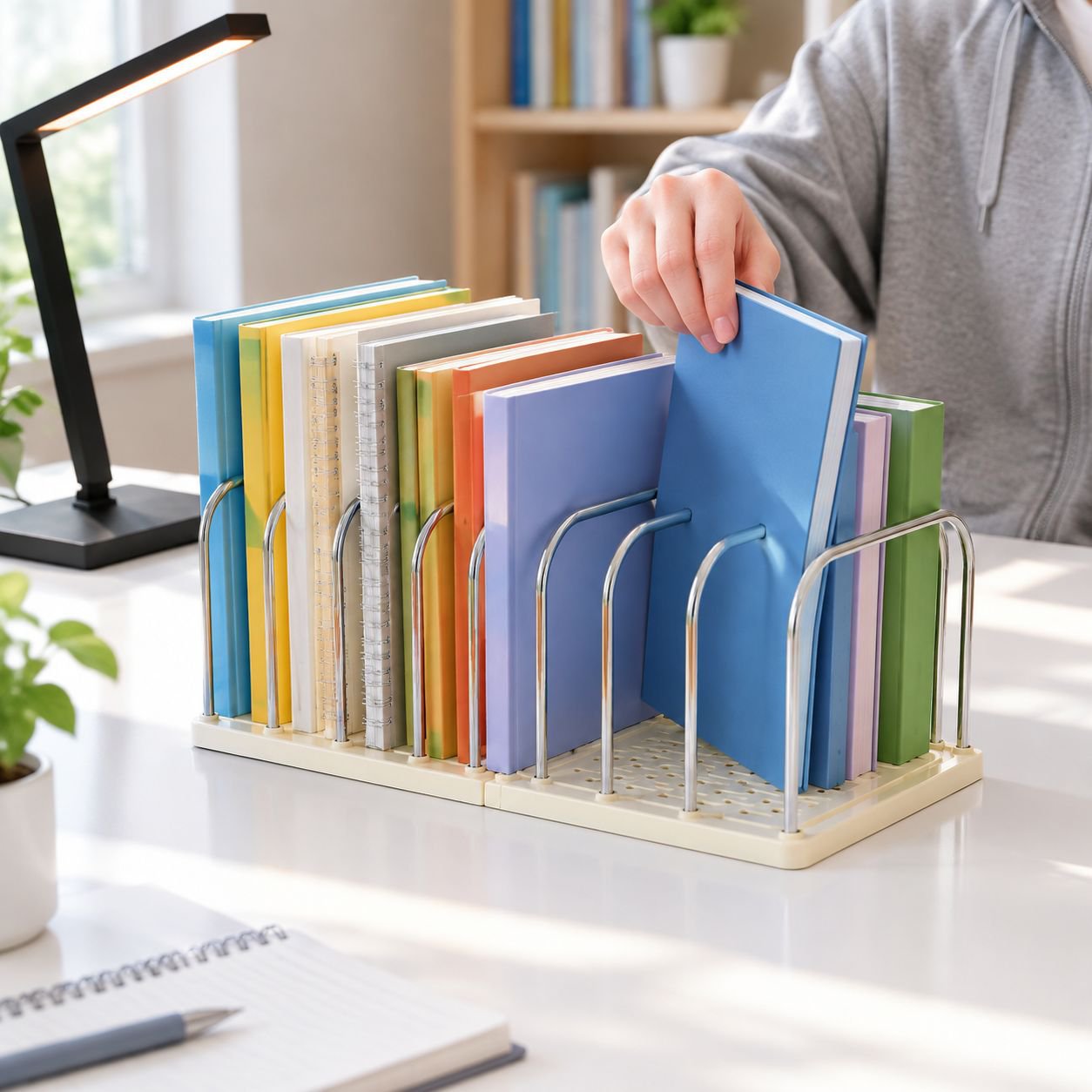Multi-functional Bookend Storage Box Home Office File and Document Organizer