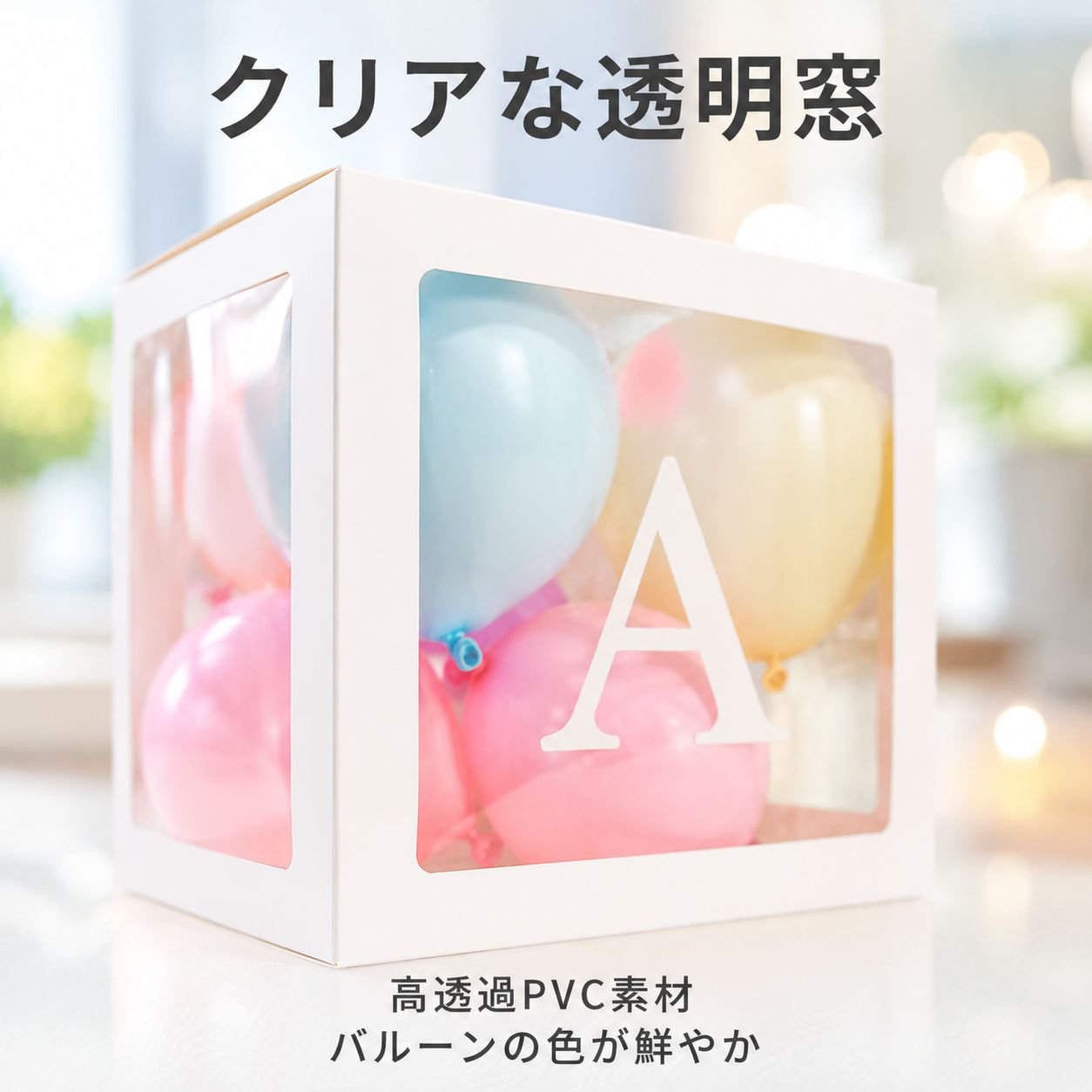 卒業記念ボックス文字装飾バルーンボックス