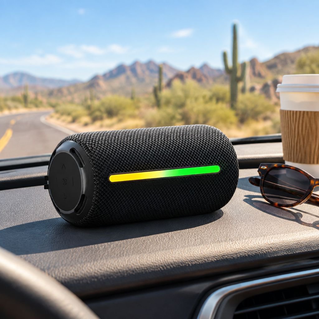 Nuevo altavoz Bluetooth 2025 con alta potencia, portátil, resistente al agua para exteriores y sonid