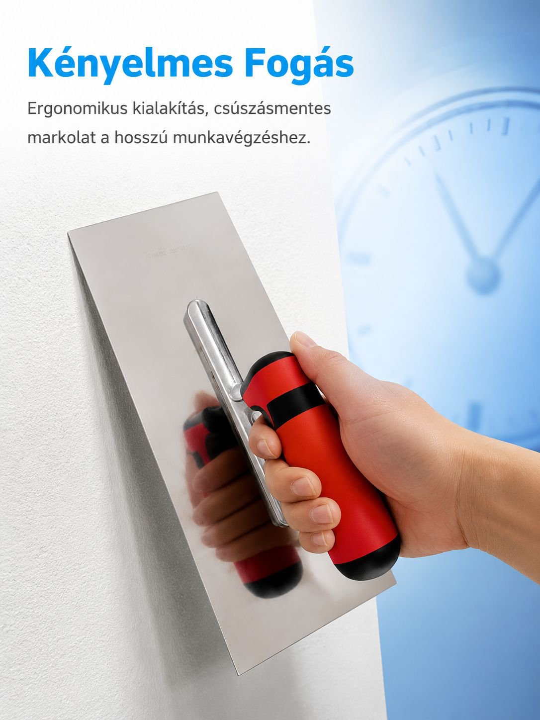Glettvas rozsdamentes acél pengével