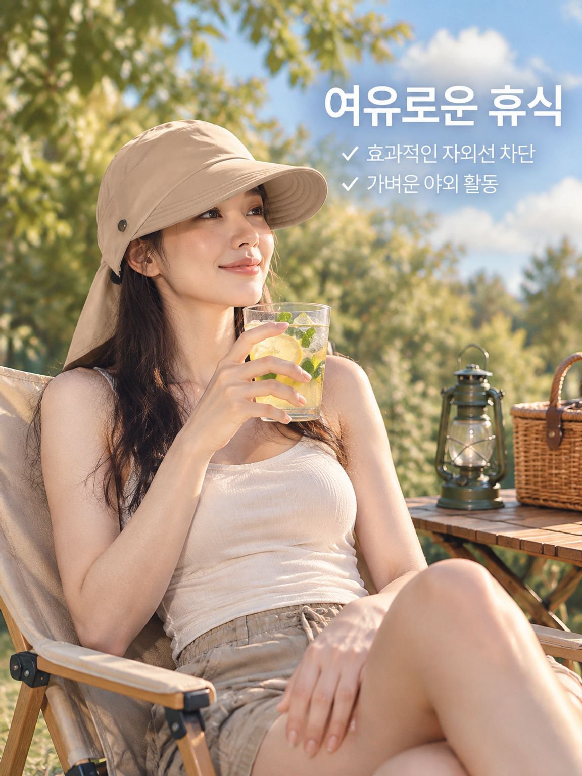 다기능 자외선 차단 썬캡 