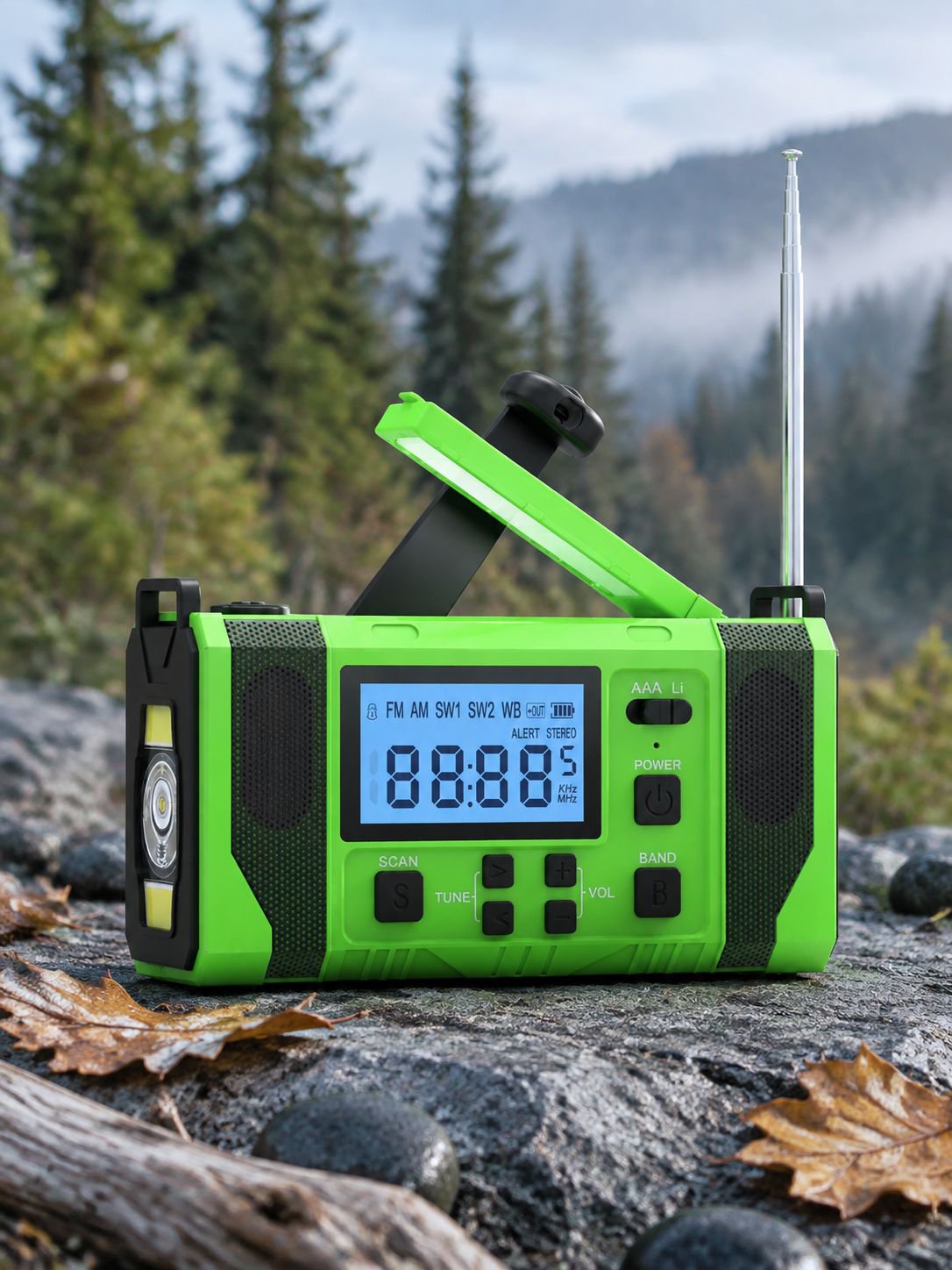 Multifunktionale Solar-Handkurbel Laden Handy Notfall Radio Aufladen Beleuchtung Katastrophe Prävent