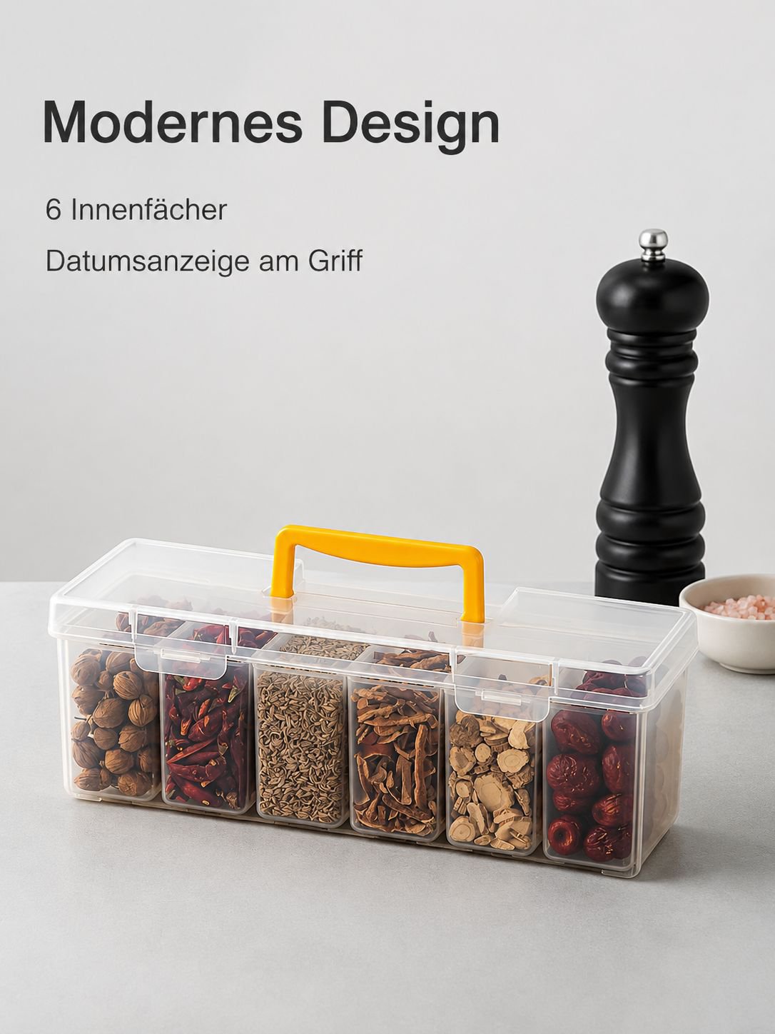Haushalts-Luftdichte Gewürzaufbewahrungsbox, speziell für den Schrank, aus Kunststoff