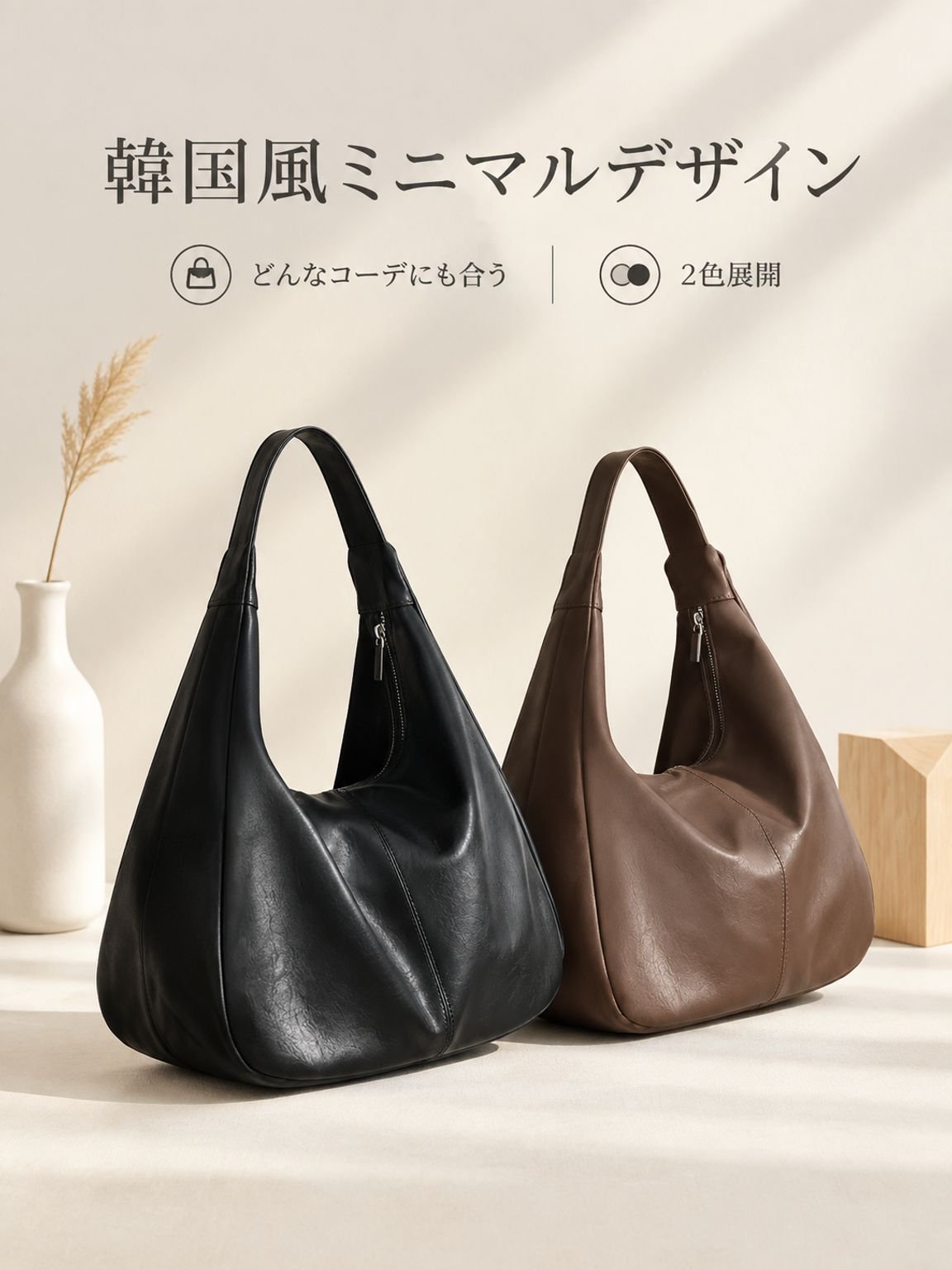韓国風万能ショルダーバッグ・斜め掛けバッグ