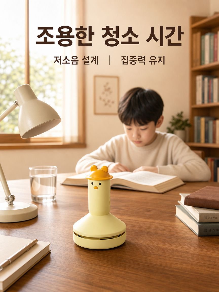 아동용 휴대용 탁상 청소기