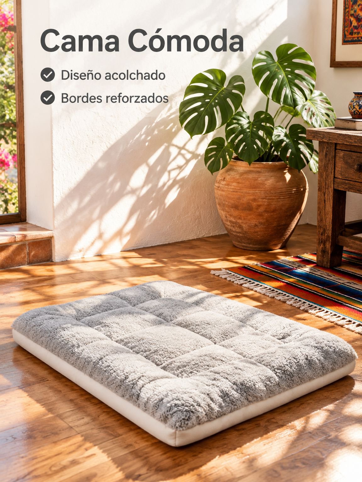 Cama para perros grandes, resistente a la suciedad y duradera