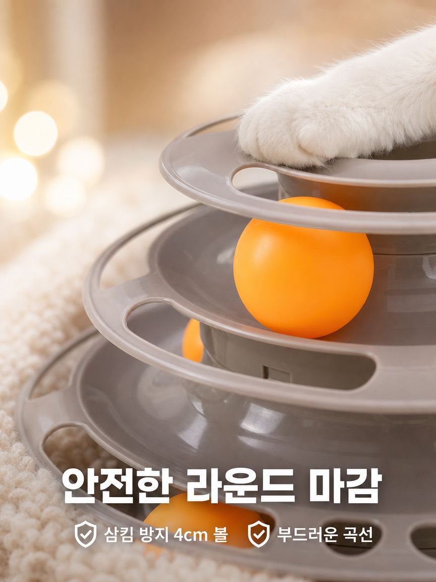 다단식 회전 롤리폴리 고양이 장난감