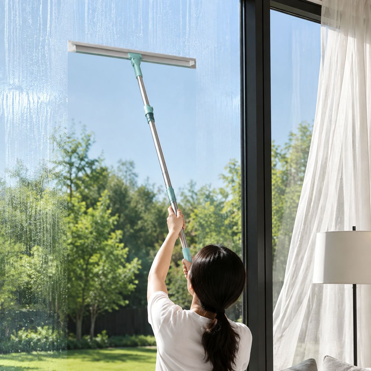 Raspador de suelo de silicona extensible