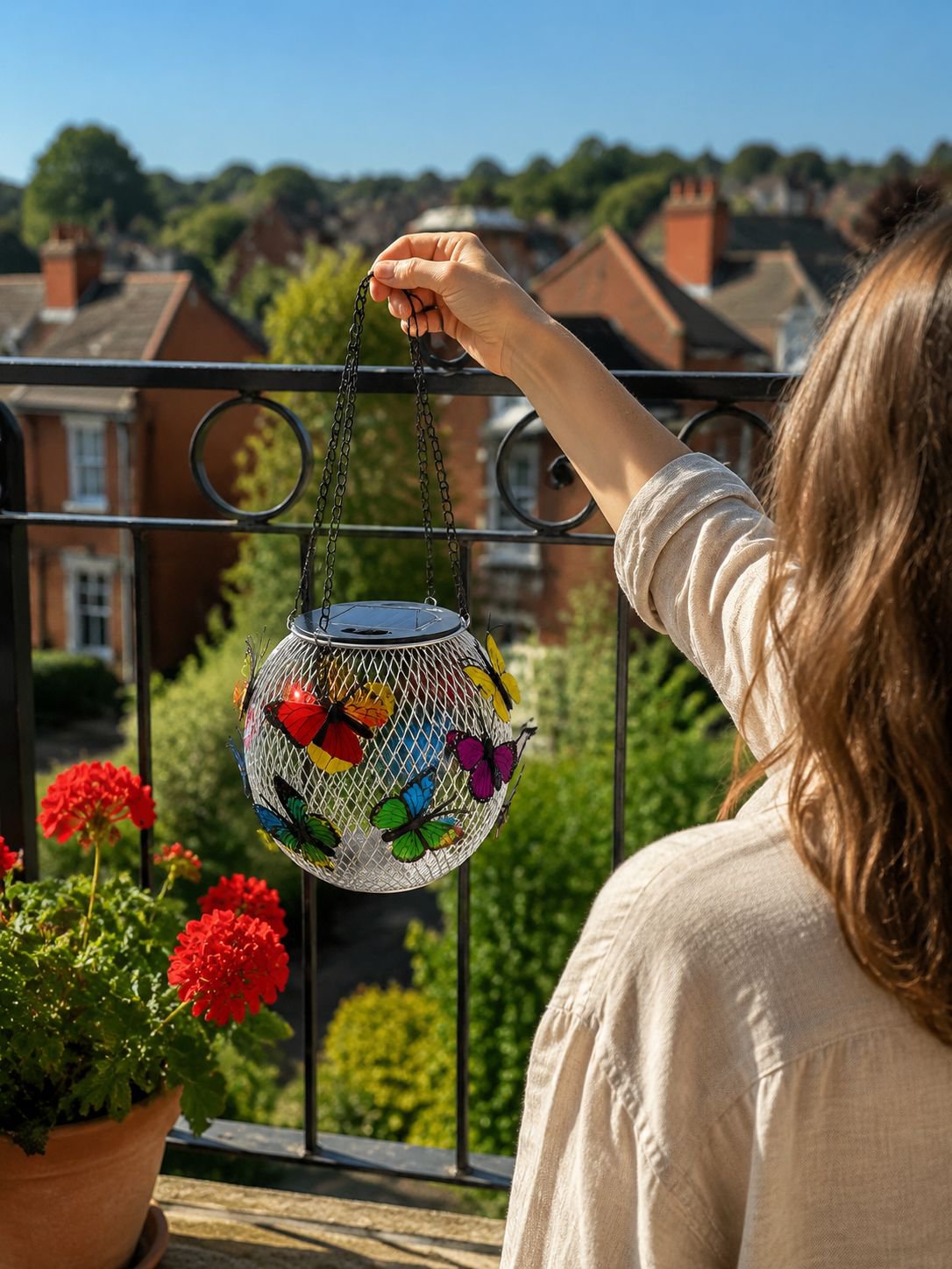 Waterproof butterfly light for outdoor courtyard decoration