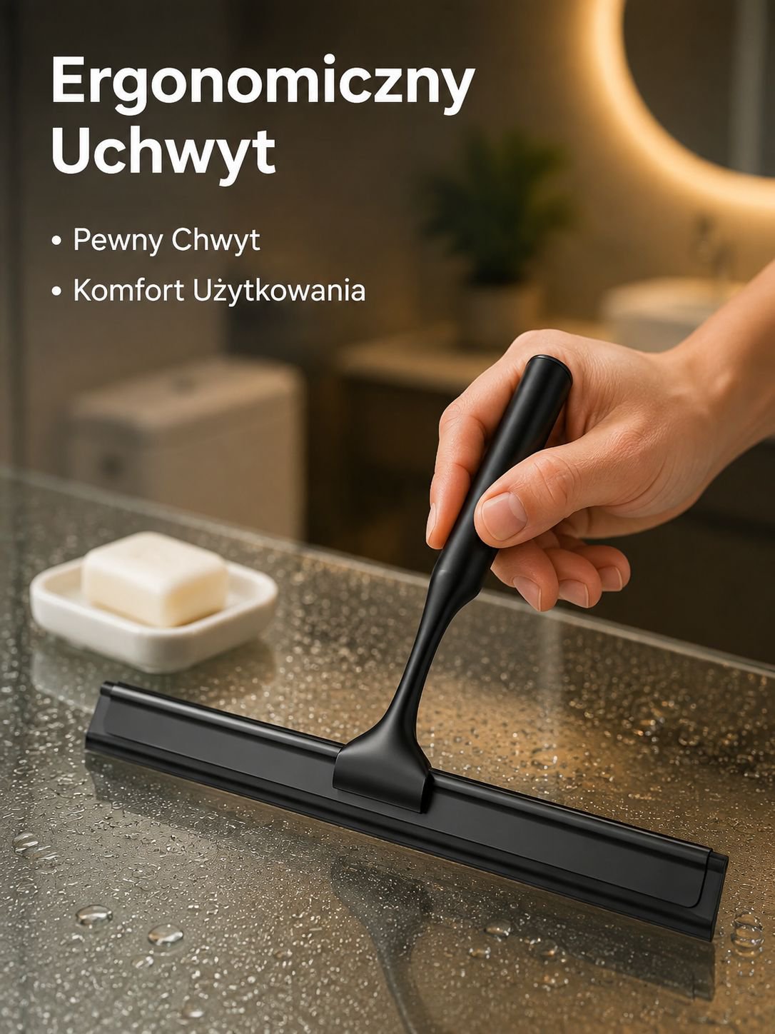 Ściągaczka do szyb ze stopu cynku, do luster łazienkowych, domowy skrobak do szyb samochodowych