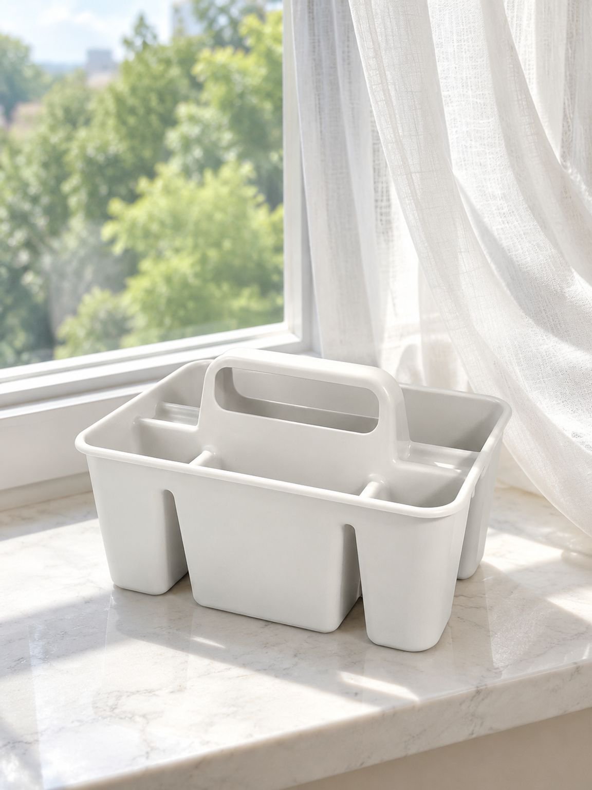 Compact utility storage basket for neat and organized living spaces
