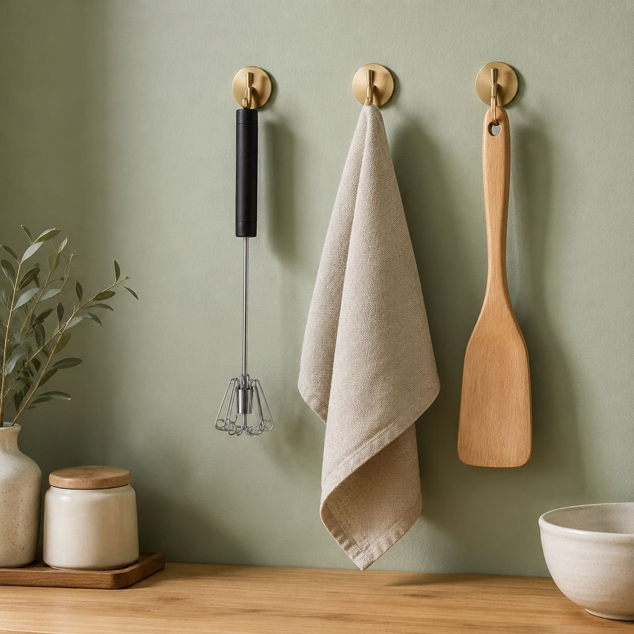 Durable manual egg beater with sturdy construction