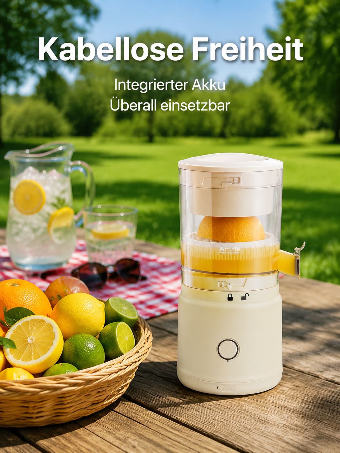 Vollautomatische kabellose Saftpresse
