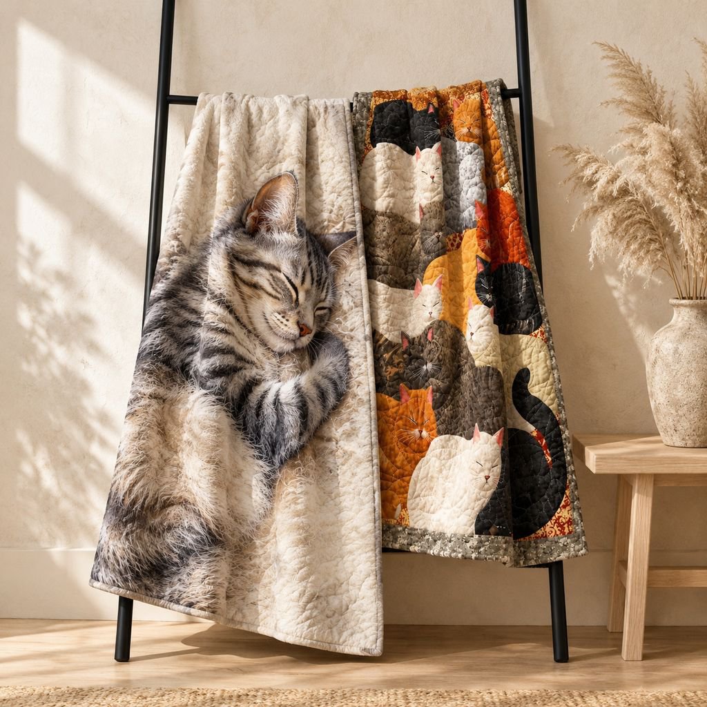 猫好きにおすすめのかわいいお昼寝ブランケット